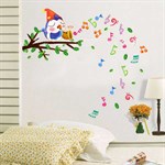 TipTop Wallstickers Singing Bird Pattern