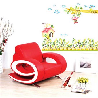 TipTop Wall Stickers (Cute Bird & House)