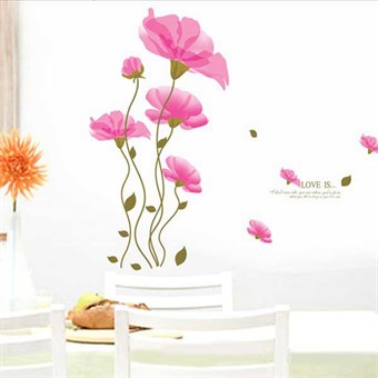TipTop Wall Stickers (Preeyt Pink Flower)