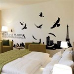 TipTop Wall Stickers (Eiffel Tower & Birds)