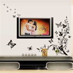 TipTop Wall Stickers (Butterfly & Flowers)