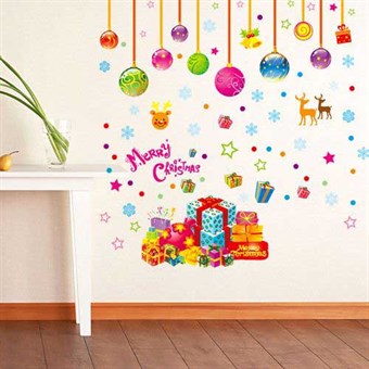 TipTop Wallstickers Lovely Cartoon Christmas Style Removable PVC Decals Room
