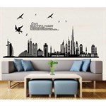 TipTop Wallstickers Building & Birds Pattern