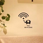 TipTop Wallstickers Cute Elephant WIFI Sign Pattern
