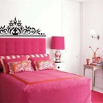 TipTop Wallstickers Black Flowers Crown Pattern