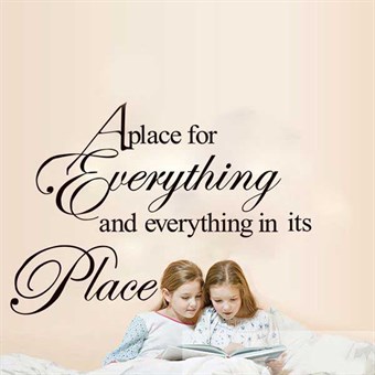 TipTop Wallstickers A Place for Everything