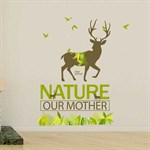 TipTop Wallstickers Forest & Deer Pattern
