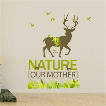 TipTop Wallstickers Forest & Deer Pattern