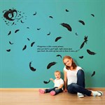 TipTop Wallstickers Feather Angel Pattern