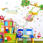 TipTop Wallstickers Swing Girl Pattern