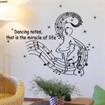 TipTop Wallstickers Dancing Notes Pattern