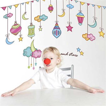 TipTop Wallstickers Cartoon Stars Pattern