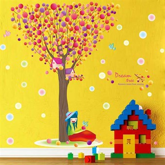 TipTop Wallstickers Color Dream Tree Pattern