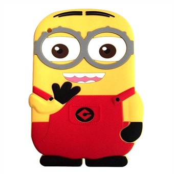 Minions Alien Rubber iPad 2/3/4 Cover (Red)