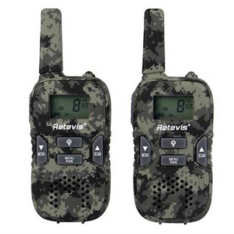 Walkie Talkie RT33, range 1.5 km (2 pcs) - camouflage
