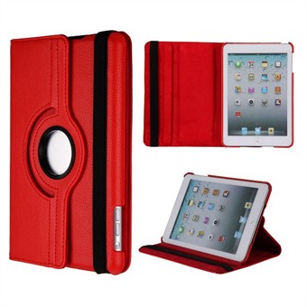 Denmark\'s Cheapest 360 Rotating Cover for iPad 2 / iPad 3 / iPad 4 - (Red)