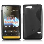 S-Line Silicone Cover - Xperia Go (black)