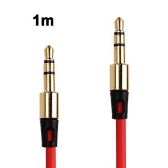 Gold Plated AUX Cable - Red