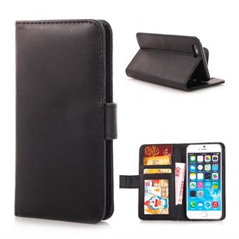 Simple iPhone 6 / 6S Leather Case - Black