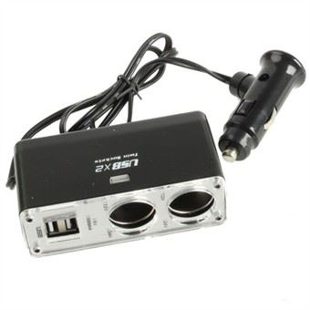 2 x USB & cigarette lighter