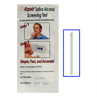 Strike saliva alcohol tests