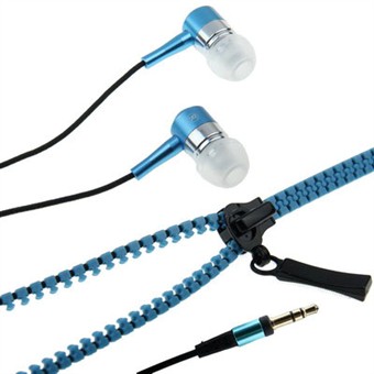 Zipper Headphones (Blue)