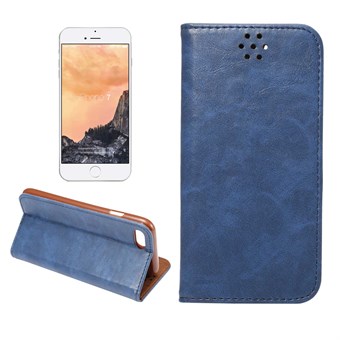 Smooth Leather Case for iPhone 7 / iPhone 8 - Blue