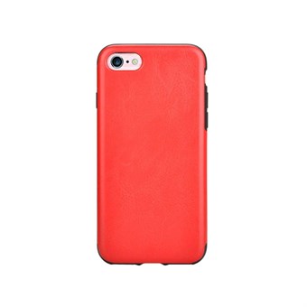 Imitation Leather Cover for iPhone 7 / iPhone 8 - Red