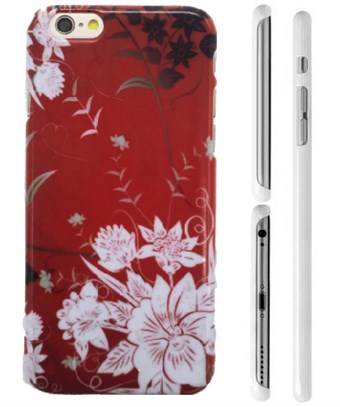TipTop cover mobile (White flowers on red background)