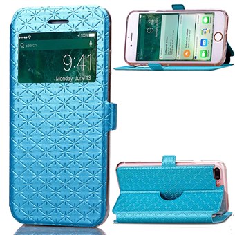 Trendy Window Case for iPhone 7 Plus / iPhone 8 Plus - Blue