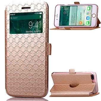 Trendy Window Case for iPhone 7 Plus / iPhone 8 Plus - Golden
