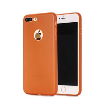 Slim protection Cover for iPhone 7 Plus / iPhone 8 Plus - Brown Orange