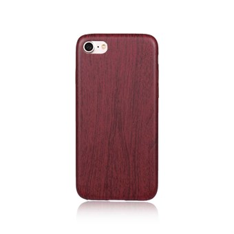 Leather Look Silicone Cover for iPhone 7 / iPhone 8 - Bordeaux