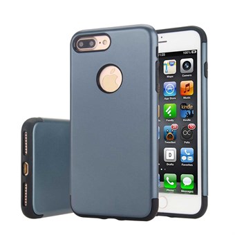Hard Box Cover for iPhone 7 Plus / iPhone 8 Plus - Gray