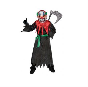 Scary clown costume with light mask