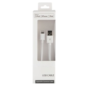 Lightning cable 1m USB data connector - From Essentials
