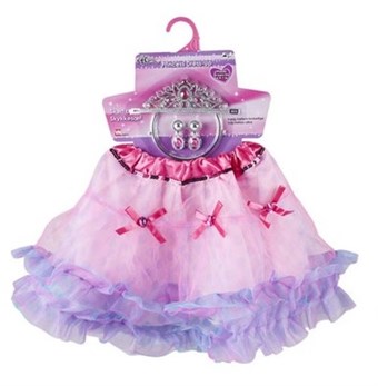 Skirt and Jewelry set pink