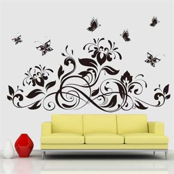 Wall Stickers - Flowers & Butterflies