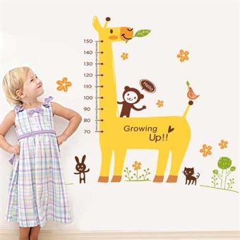 Wall Stickers - Cute giraffe, altimeter