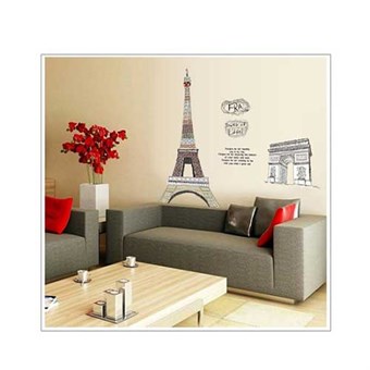 TipTop Wallstickers Eiffel Tower and Arc de Triumph Design