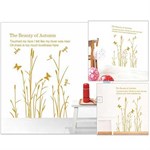 TipTop Wallstickers Romantic Reed Flowers Style