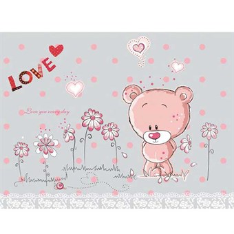 TipTop Wallstickers Cute Bear Pattern Moveable