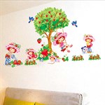 TipTop Wallstickers Pretty Girls Cartoon Design Removable