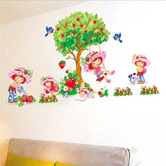 TipTop Wallstickers Pretty Girls Cartoon Design Removable