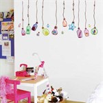 TipTop Wallstickers Colorized Drift Bottle Design