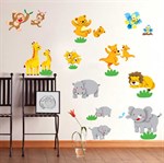 TipTop Wallstickers Cartoon Animals Pattern