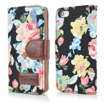 Flower Premium Case for iPhone 5 / 5S / SE - Black