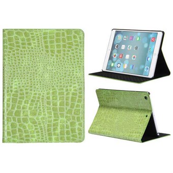 Crocodile iPad Air 1 Leather Case (Green)