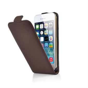 Matte Leather Case for iPhone 5 / 5S / SE - Brown