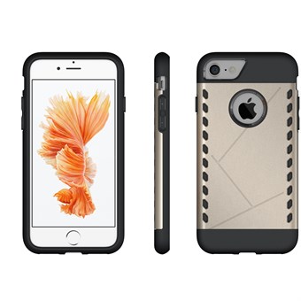 Exclusive silicone / plastic cover for iPhone 7 Plus / iPhone 8 Plus - Gold